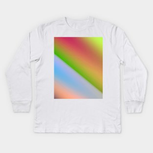 Red blue green abstract texture art Kids Long Sleeve T-Shirt